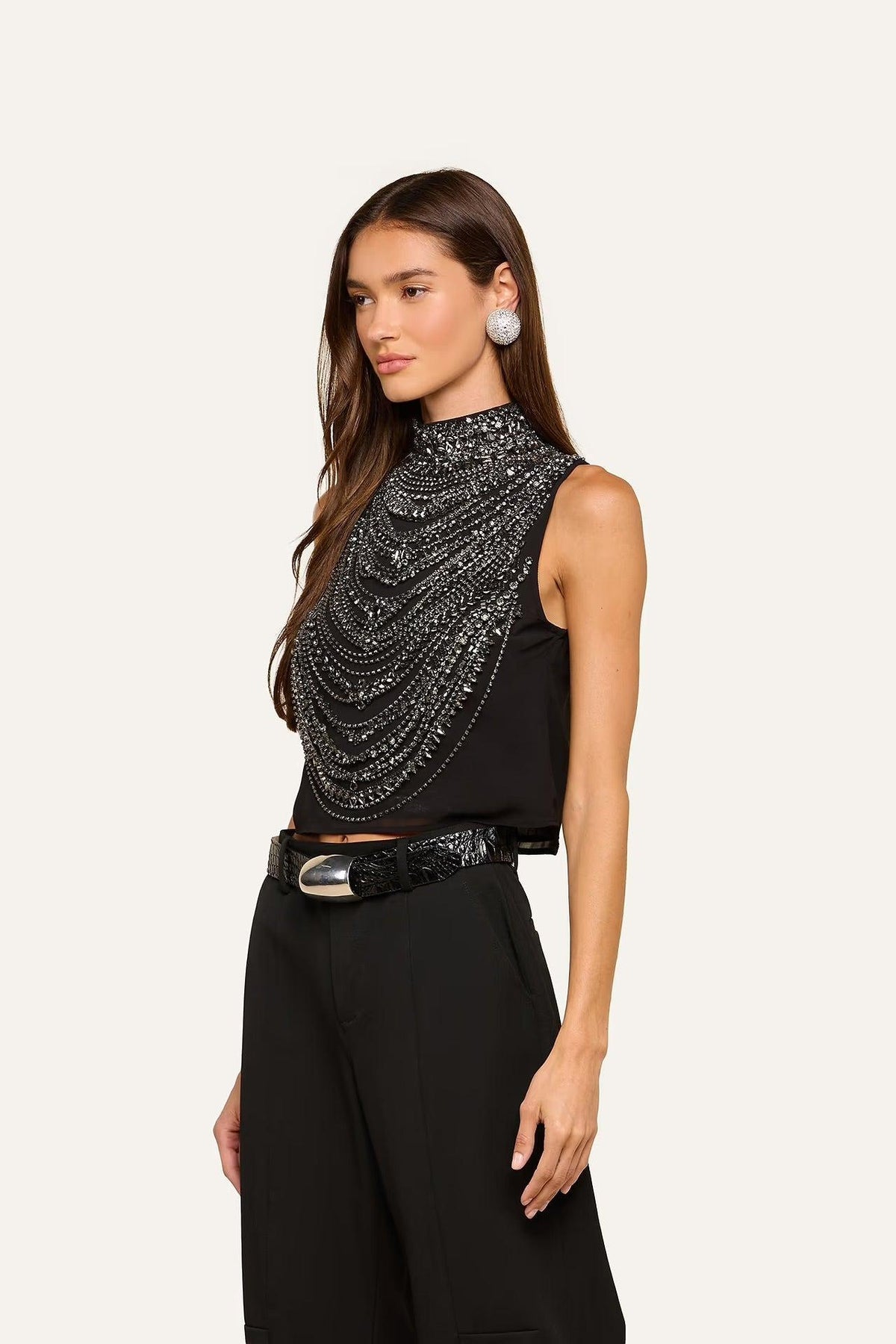 YUN DRAPED CRYSTAL TANK