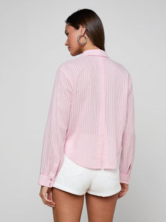 COSETTE STRIPE CROPPED SHIRT