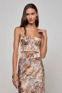SONYA SILK BUSTIER