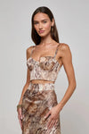 SONYA SILK BUSTIER