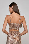 SONYA SILK BUSTIER