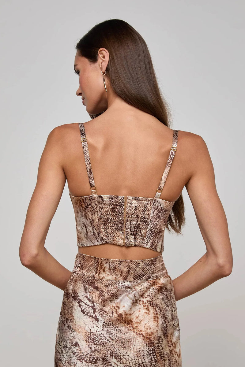 SONYA SILK BUSTIER