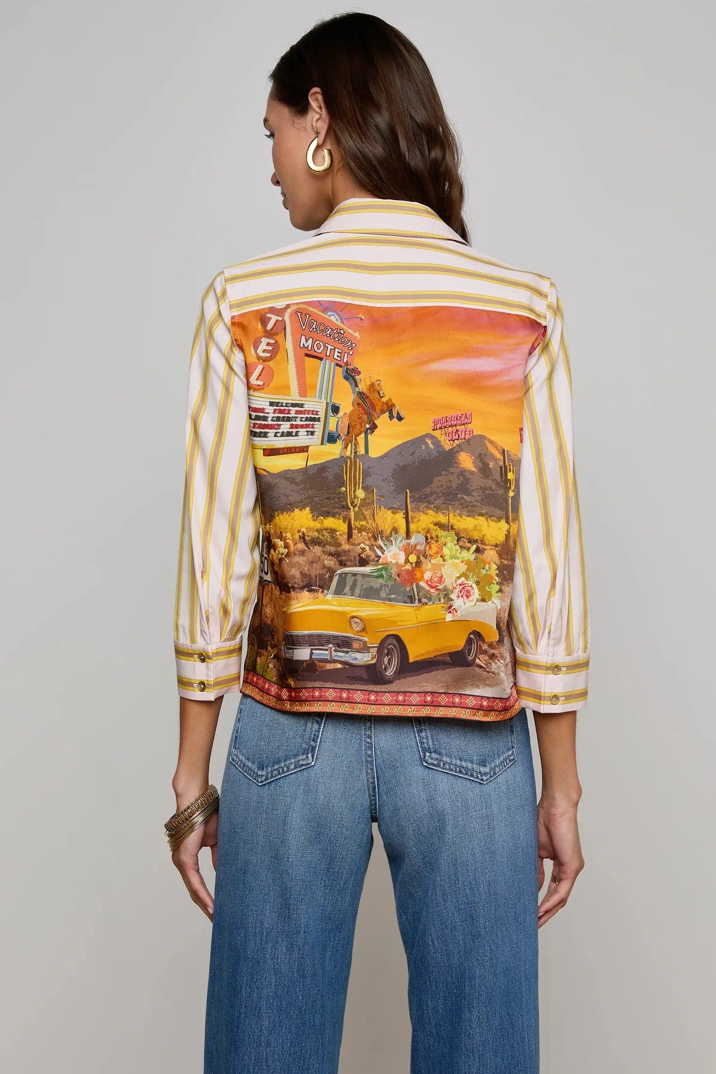 FAWN DESERT PRINT SHIRT
