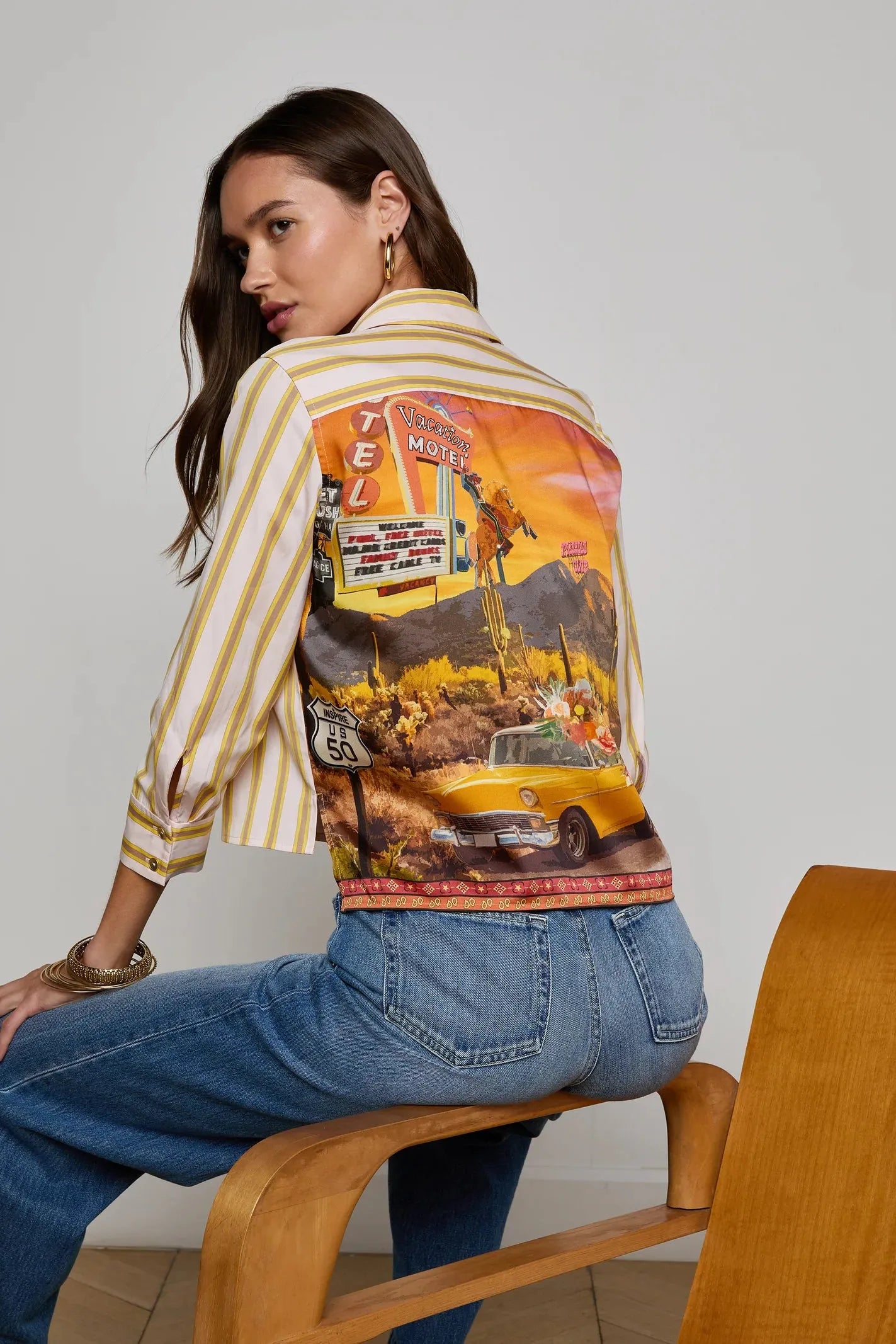FAWN DESERT PRINT SHIRT