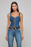 NAYELI DENIM CORSET TOP