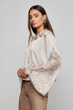 CAPRI LACE SLEEVE BLOUSE
