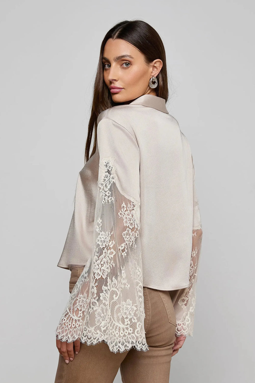 CAPRI LACE SLEEVE BLOUSE