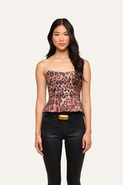 MELIORA CORSET PEPLUM TOP