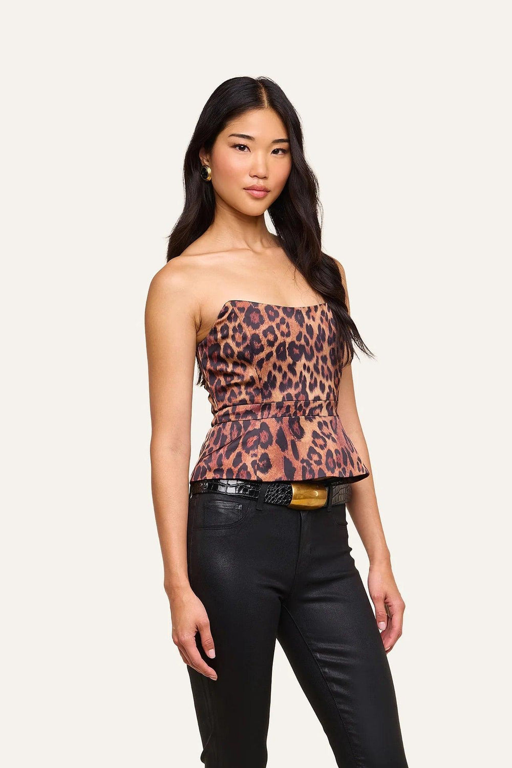 MELIORA CORSET PEPLUM TOP