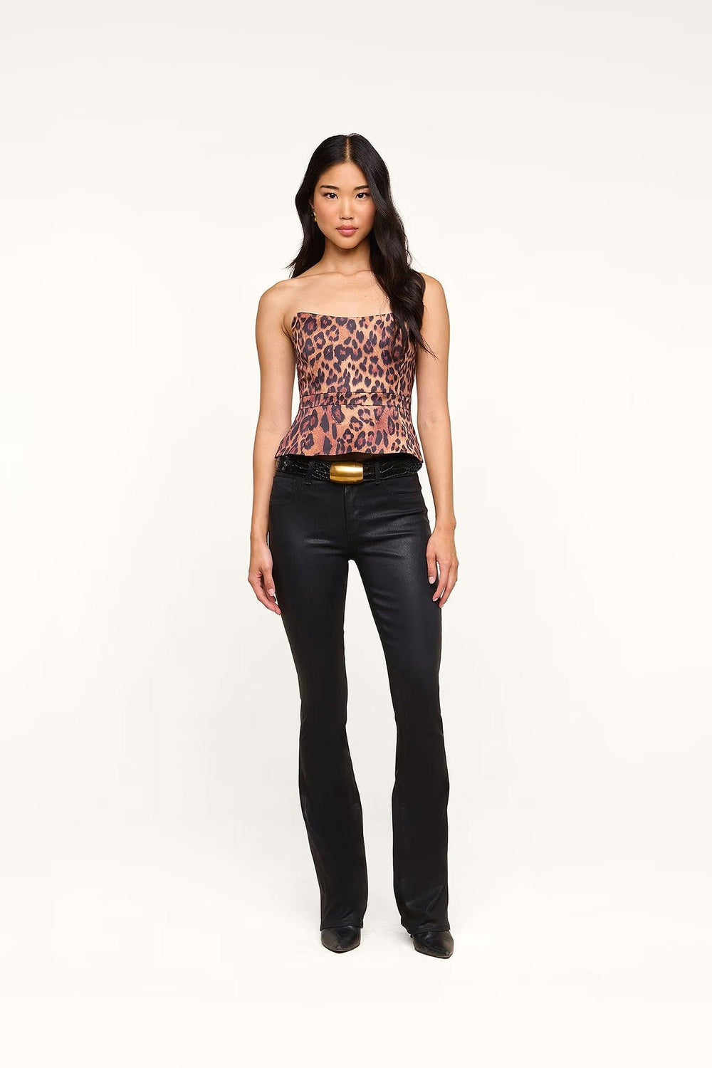 MELIORA CORSET PEPLUM TOP