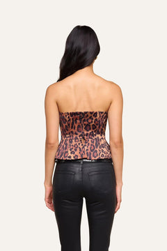 MELIORA CORSET PEPLUM TOP