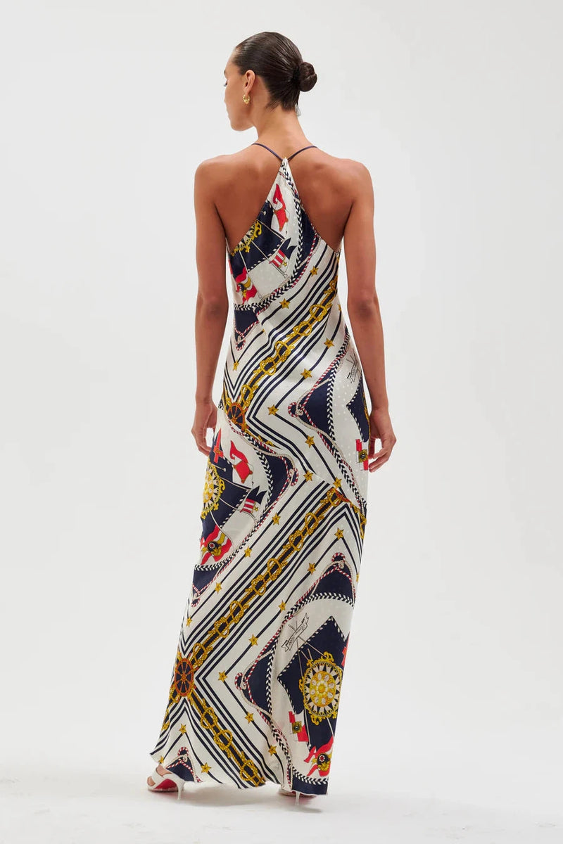 RONNY KOBO BETHIE MAXI DRESS IN MULTI SCARF