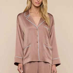 MARA LAPEL RELAXED BLOUSE