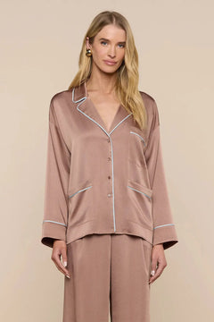 MARA LAPEL RELAXED BLOUSE