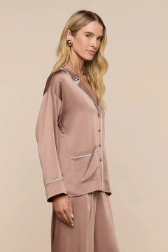 MARA LAPEL RELAXED BLOUSE
