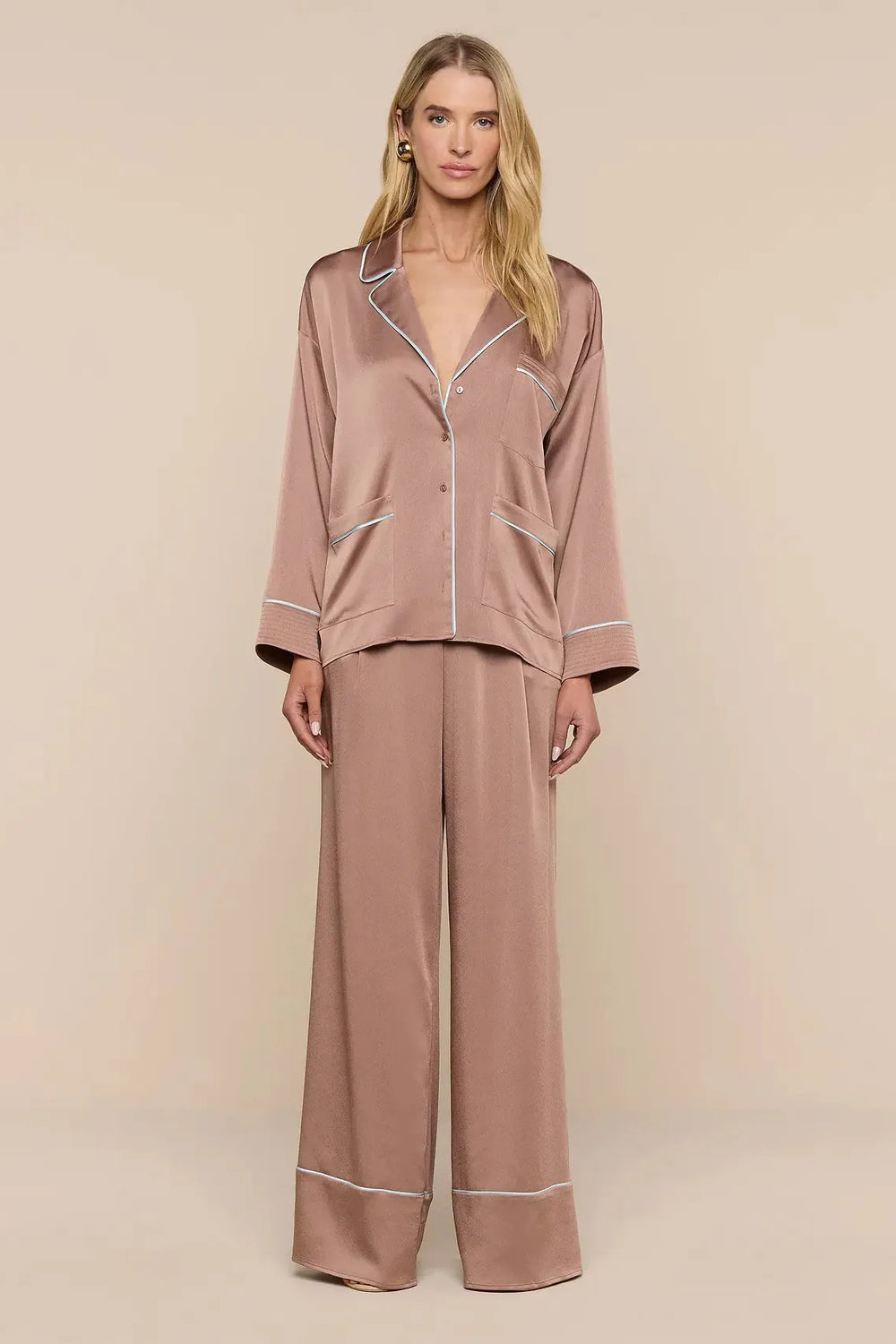 MARA LAPEL RELAXED BLOUSE