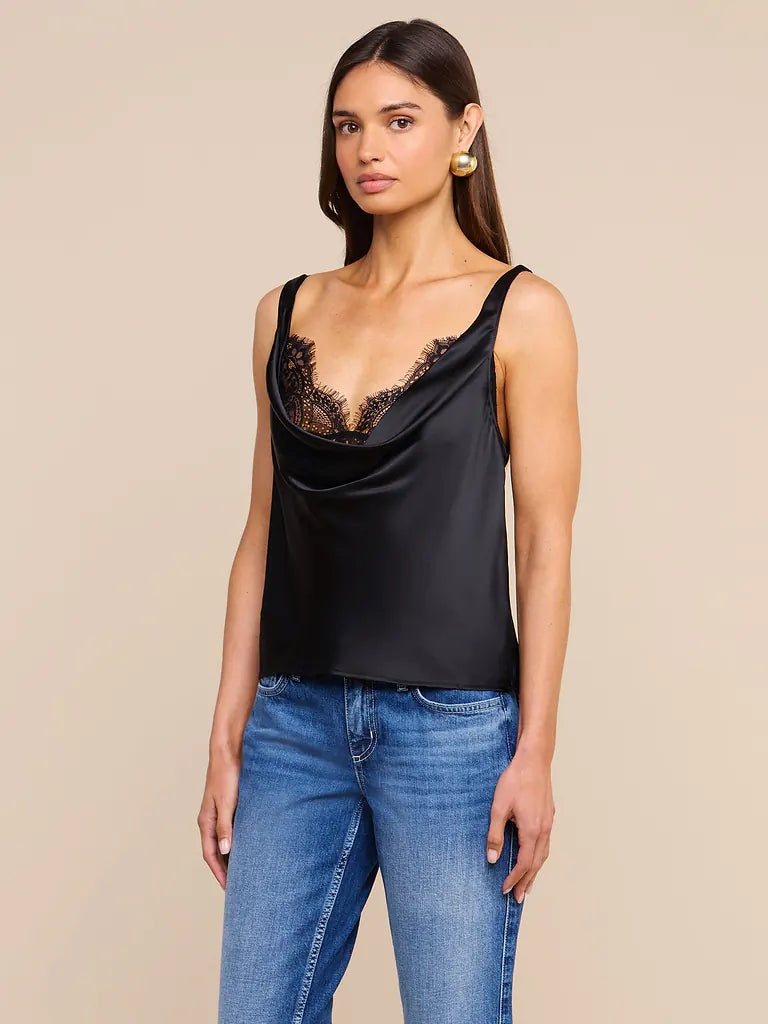EVADNE COWL NECK TANK WITH BRASSIERE