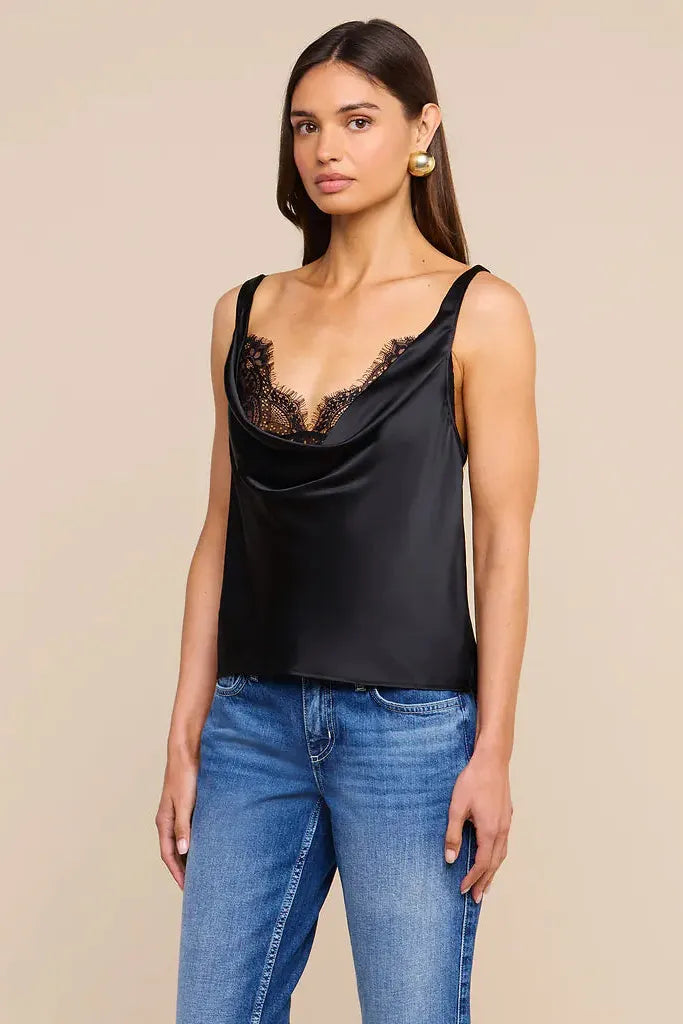 EVADNE COWL NECK TANK WITH BRASSIERE