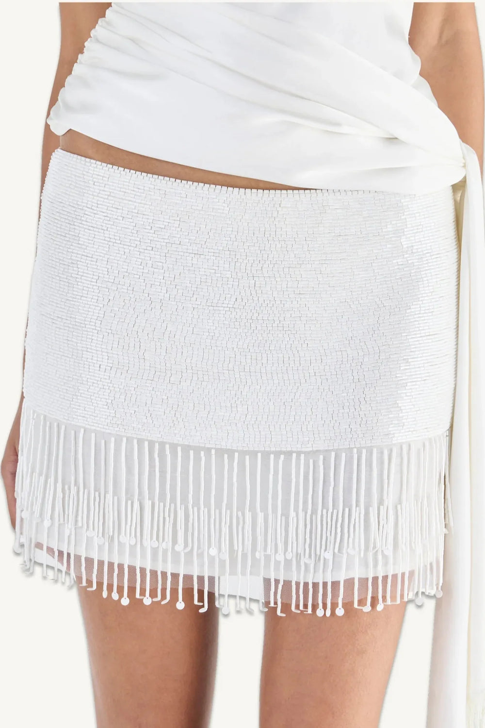 ESTELLA HAND BEADED MINI SKIRT