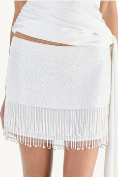 ESTELLA HAND BEADED MINI SKIRT