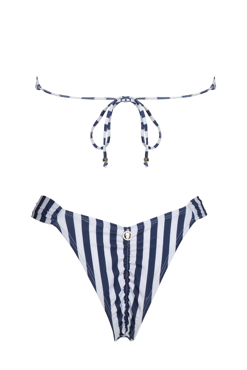 BANANHOT DIANE BIKINI TOP IN OCEAN STRIPES