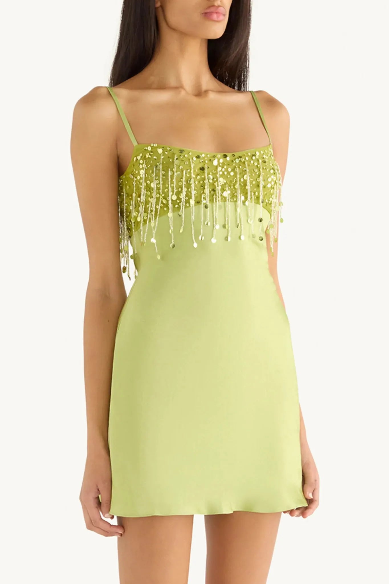 Yasmin Hand Beaded Mini Dress