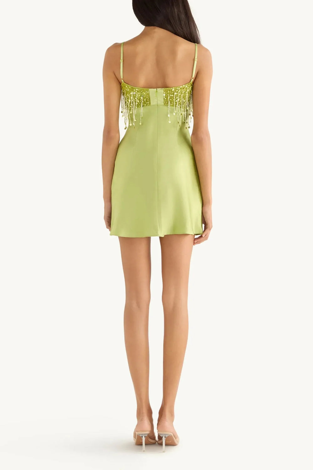 YASMIN HAND BEADED MINI DRESS