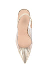 LANA WILKINSON ROMY PUMP VINYLITE IN GOLD PATENT