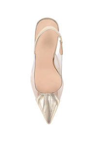 LANA WILKINSON ROMY PUMP VINYLITE IN GOLD PATENT