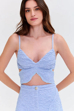 PAPILLON JACQUARD BUTTERFLY TOP