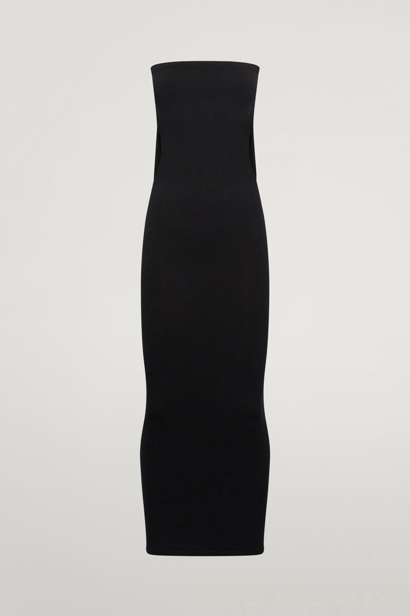 WOLFORD FATAL CUT OUT DRESS IN BLACK