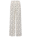 L'AGENCE LILLIAN WIDE LEG PANT IN ECRU/BLACK POLKA DOT