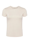 L'AGENCE RESSI CREW NECK TEE IN BISQUE
