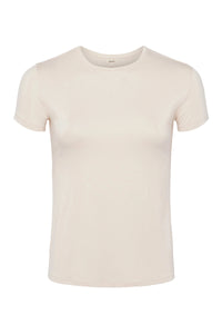 L'AGENCE RESSI CREW NECK TEE IN BISQUE