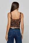 RASHA SHIRRED MESH TANK