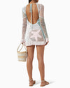 DREAM CROCHET DRESS PINK AND BLUE