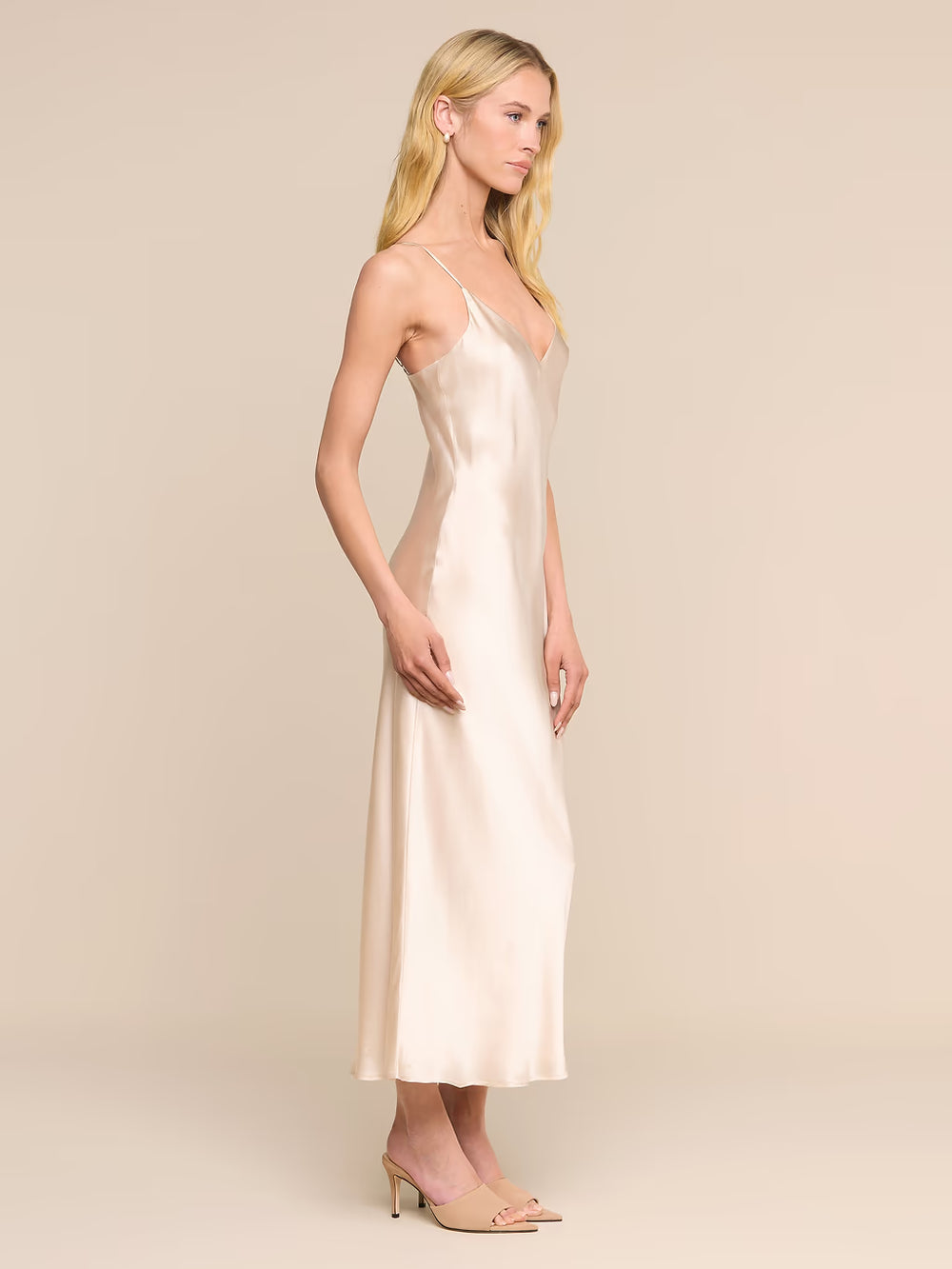 SERIDIE MID LENGTH SLIP DRESS