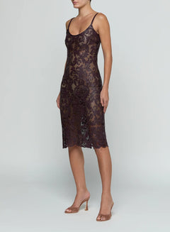 KAZUKO LASERCUT MIDI DRESS