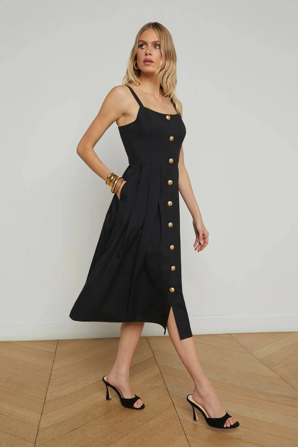 ESMERALDA SLEEVELESS MIDI DRESS