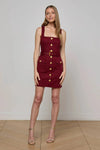 MIDY BUTTON FRONT MINI DRESS