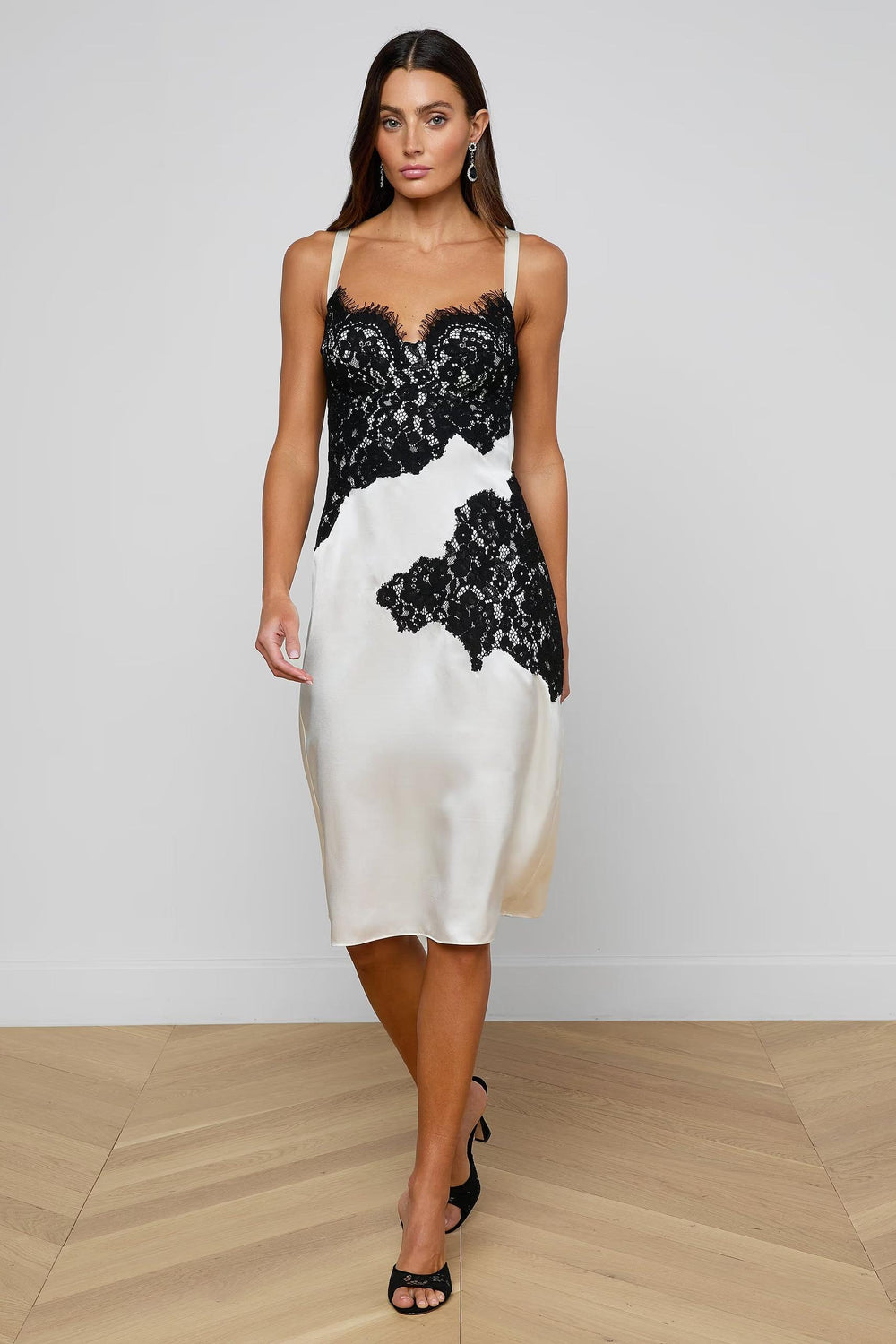 FENNA SILK LACE DRESS