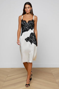 FENNA SILK LACE DRESS