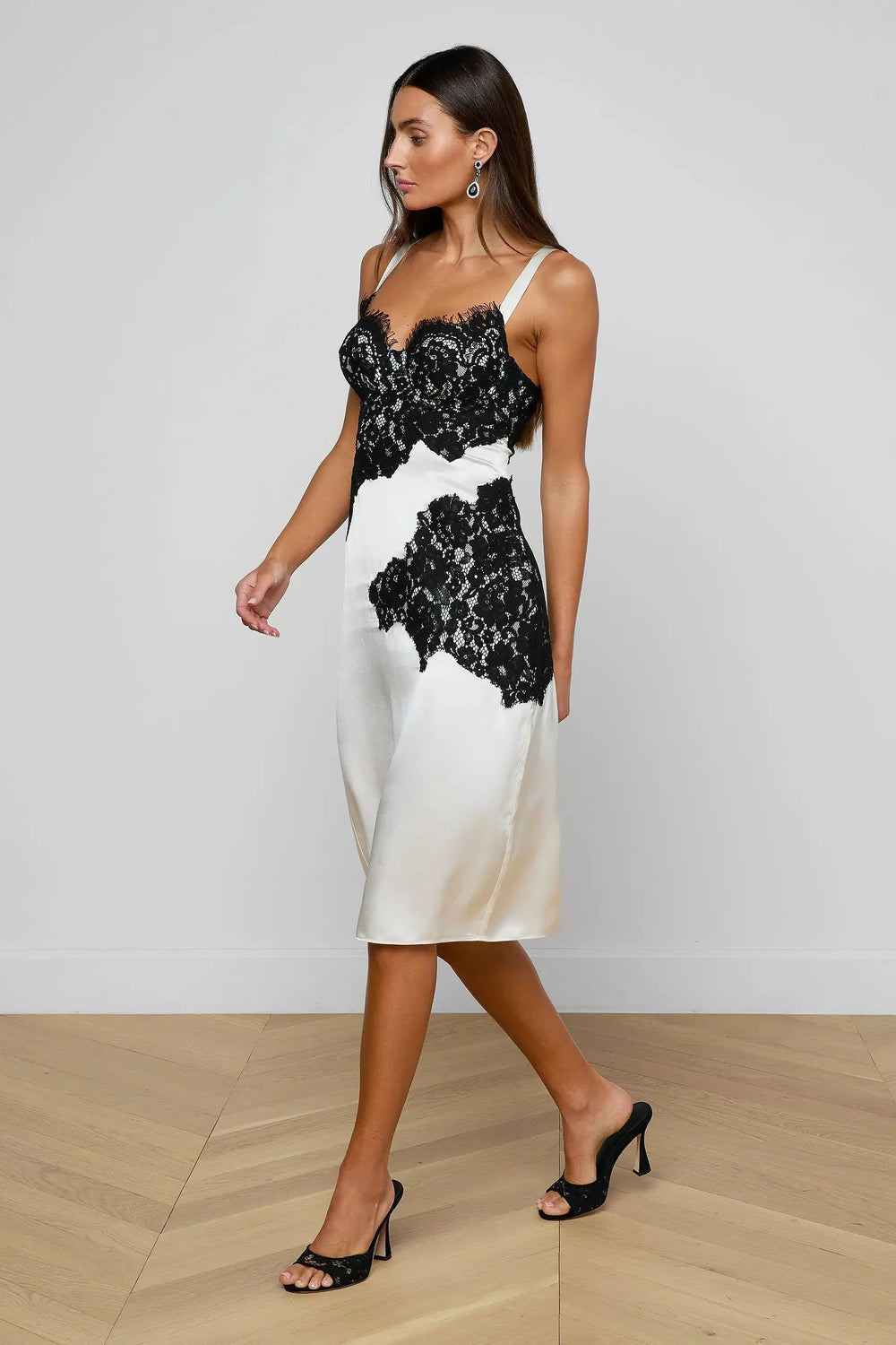 FENNA SILK LACE DRESS