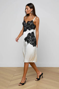 FENNA SILK LACE DRESS