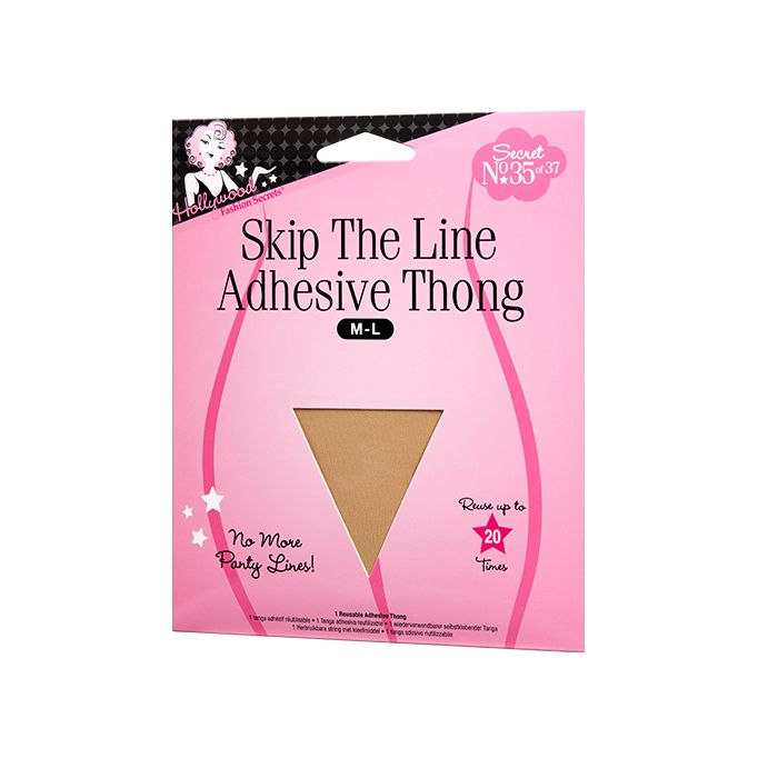 SKIP THE LINE ADHESIVE THONG