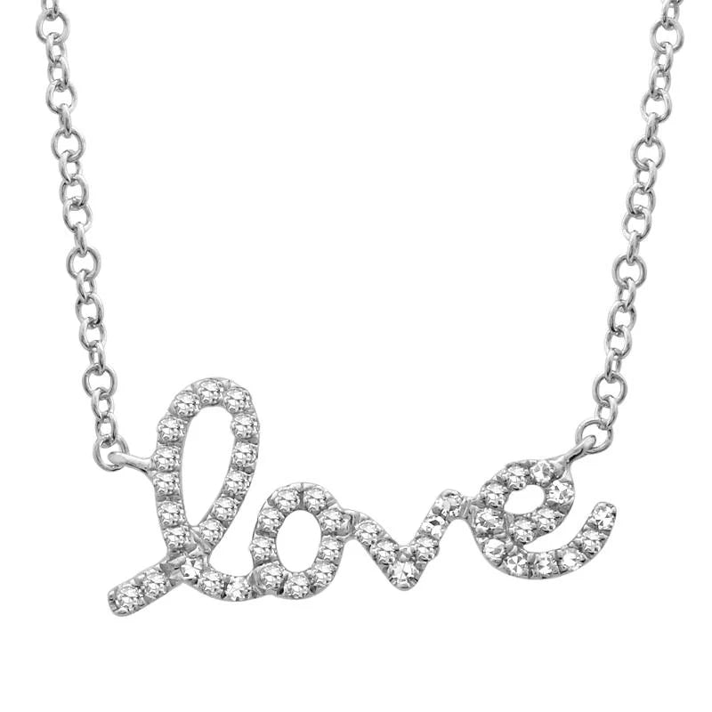 MONISHA MELWANI GOLD DIAMOND LOVE NECKLACE