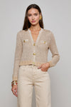 BLANCA SEQUIN CROP CARDIGAN