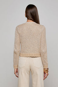 BLANCA SEQUIN CROP CARDIGAN