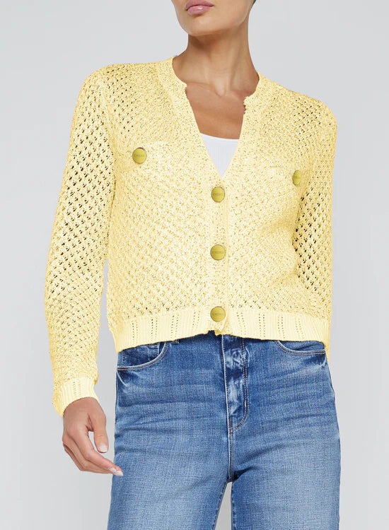 BLANCA SEQUIN CROP CARDIGAN