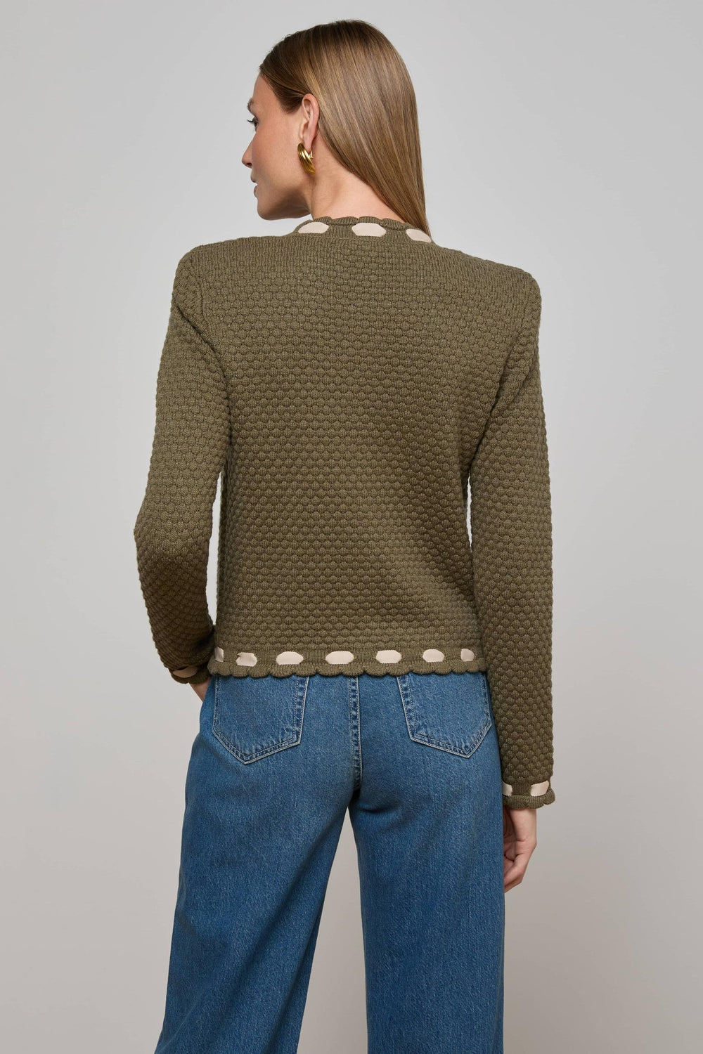 ASTOR CONTRAST TRIM CARDIGAN